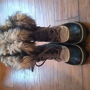 Sorel Joan of Arc Lace up Boots Size 6